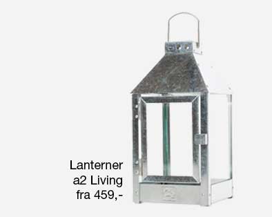 Lanternerne fra a2 Living er galvaniseret og holder til at stå ude år efter år. Se det store udvalg af størrelser.