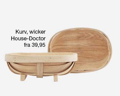 Smuk kurv fra House Doctor til køkkenhaven eller på køkkenbordet. 