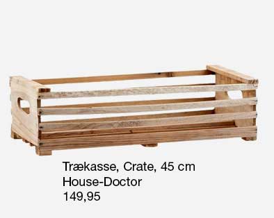 Crate trækasse fra HouseDoctor. God til løg og grøntsager far haven.