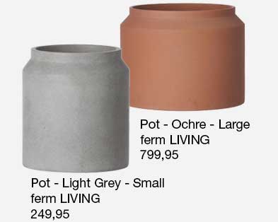 Pot er en serie smukke frostsikre krukker fra ferm LIVING. Se website for flere størrelser.