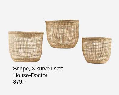 Shape kurve sæt fra House Doctor med 3 kurve til en fair pris.