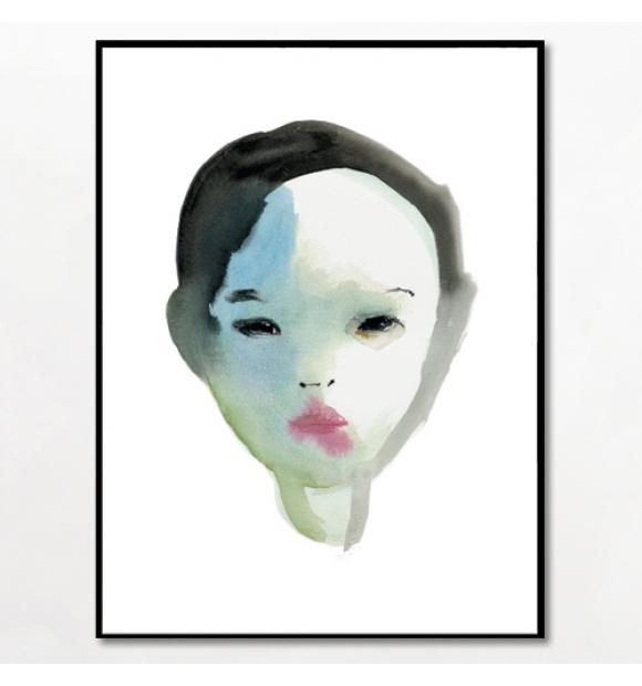 Miss Megumi er en betagende smuk kunstplakat fra Bob Noon