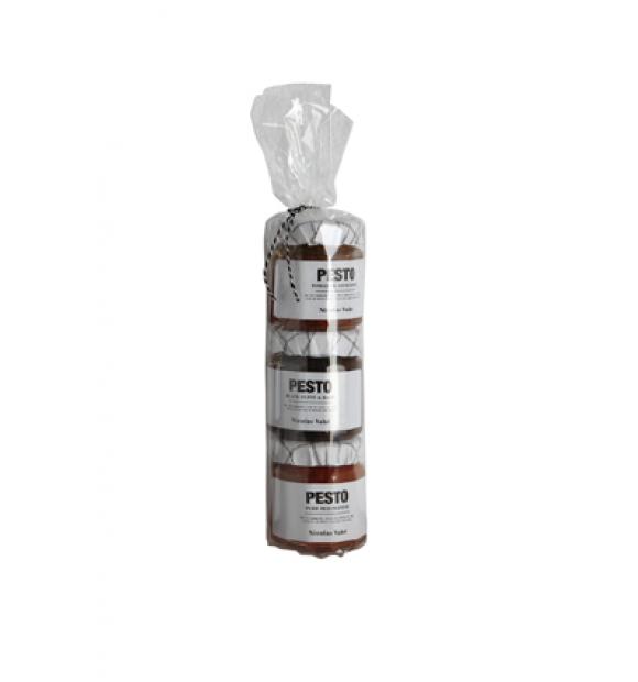 3 lækre pestoer fra Nicolas Vahé, perfekte når du skal teste brødopskriften.