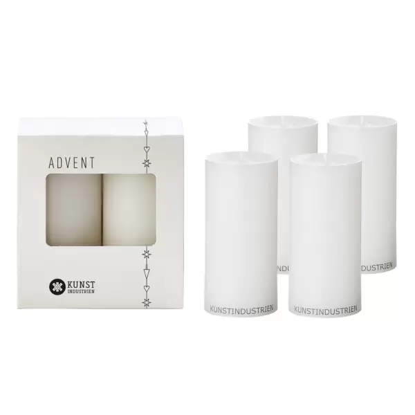 KunstIndustrien - Adventslys - 4 Voksalterlys i sampak, Ø:6