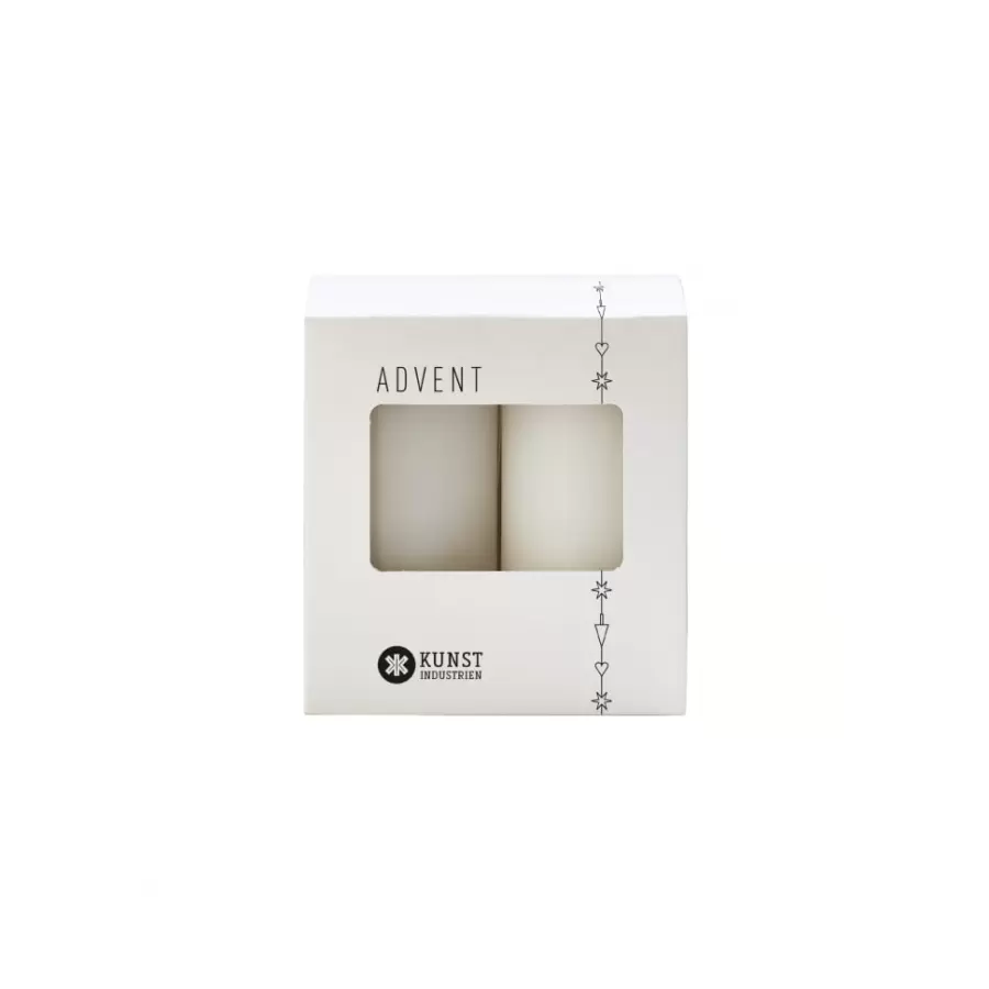 KunstIndustrien - Adventslys - 4 Voksalterlys i sampak, Ø:6