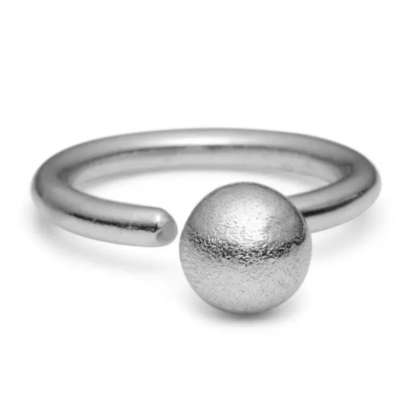 Pure - Betty Ball Ring 8mm, Sølvbelagt