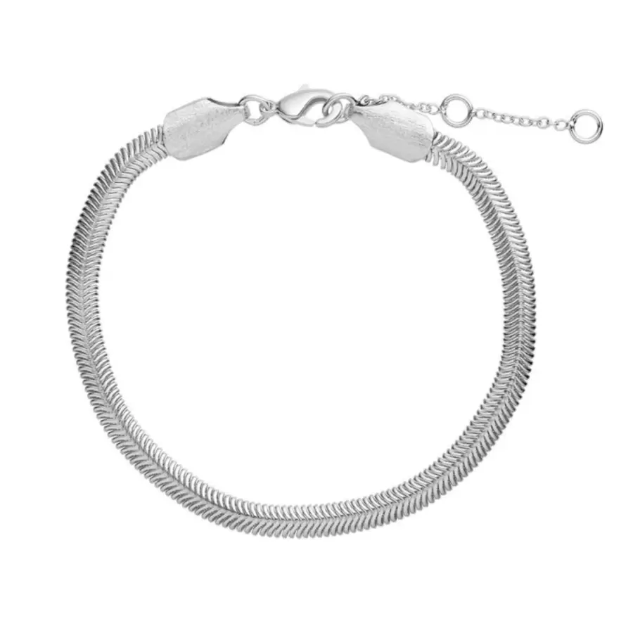 Pure - Armbånd Snake, Sølvbelagt