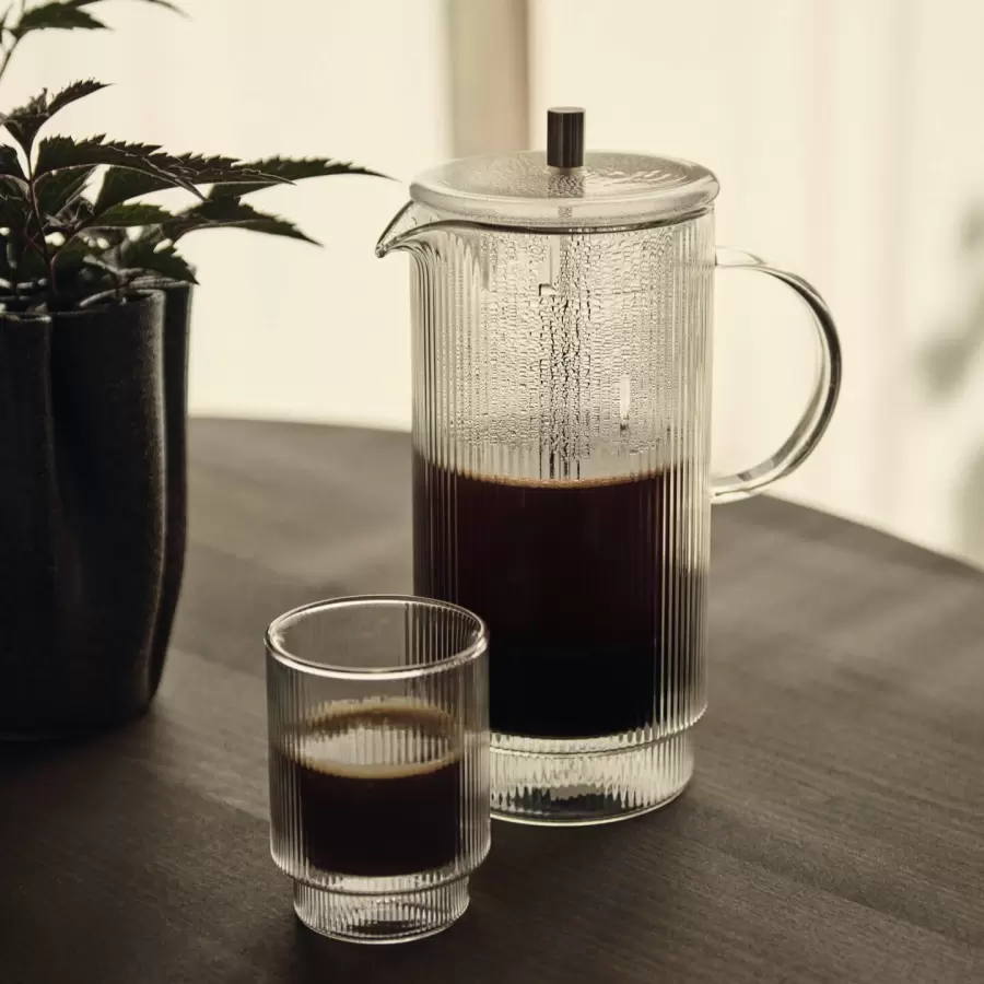Ferm Living - Ripple Thermo stempelkande / French Press  - Klar