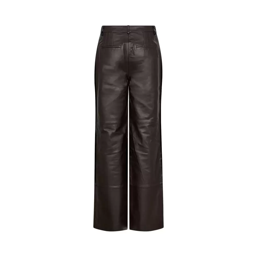 Atelier TAKTIL - Lily Leather Pant, espresso