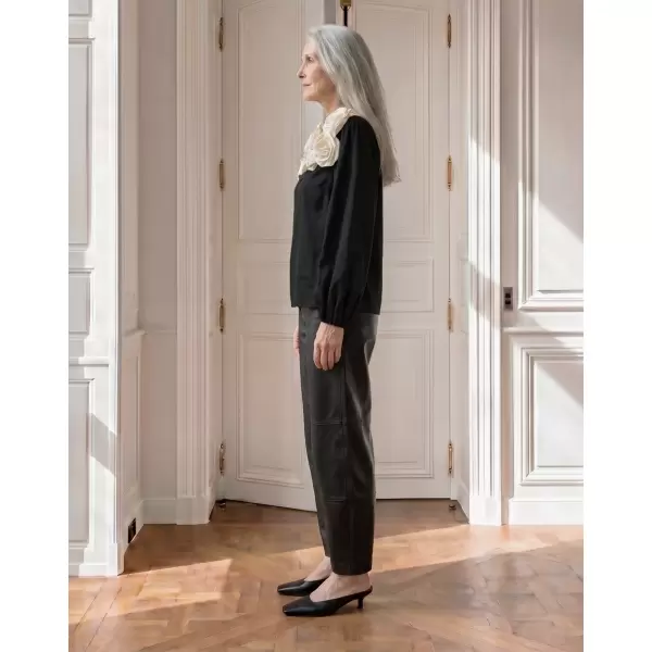 Atelier TAKTIL - Skye Offshoulder Blouse, Sort Atelier TAKTIL - Skye Offshoulder Blouse, Sort