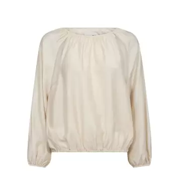 Atelier TAKTIL - Lotus Blouse, Oyster White Melange Atelier TAKTIL - Lotus Blouse, Oyster White Melange