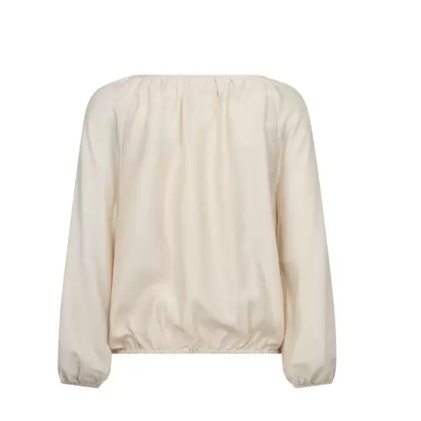 Atelier TAKTIL - Lotus Blouse, Oyster White Melange Atelier TAKTIL - Lotus Blouse, Oyster White Melange