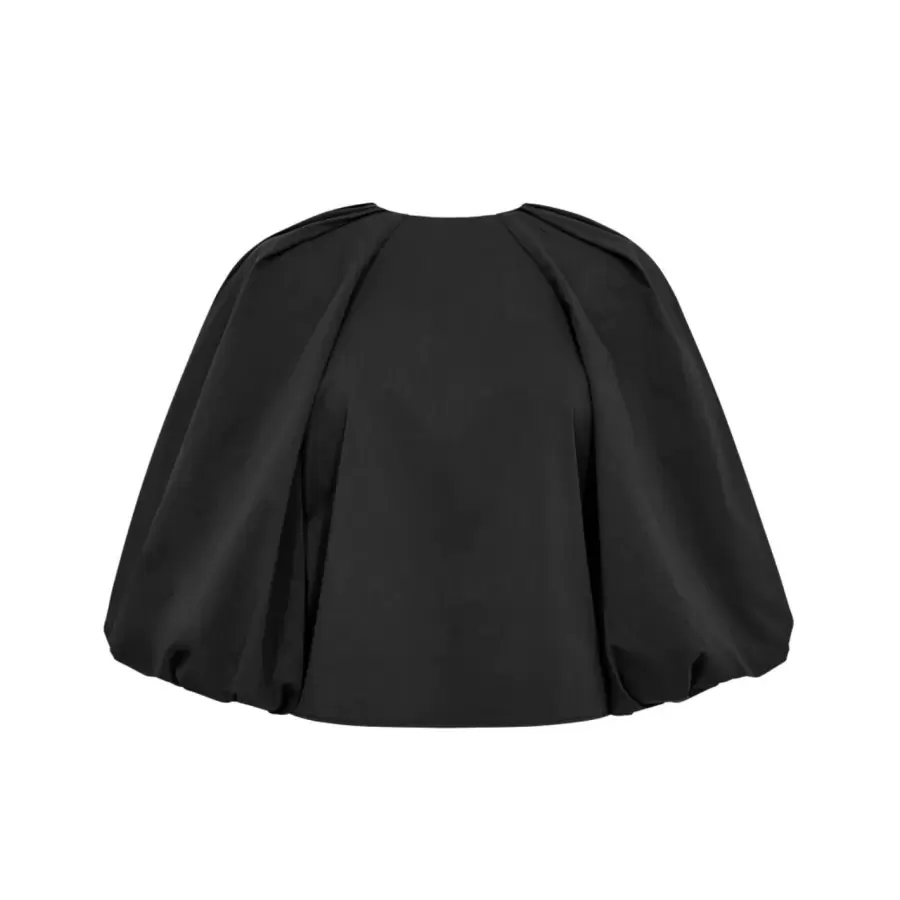 Atelier TAKTIL - Tania Balloon Top, Sort
