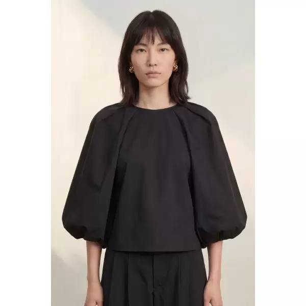 Atelier TAKTIL - Tania Balloon Top, Sort