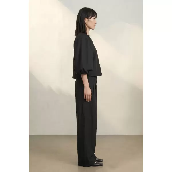 Atelier TAKTIL - Tania Balloon Top, Sort