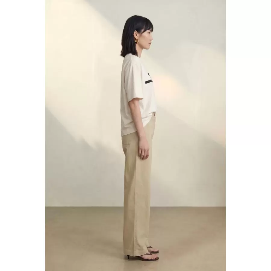 Atelier TAKTIL - Paris Logo Tee, Pearl White