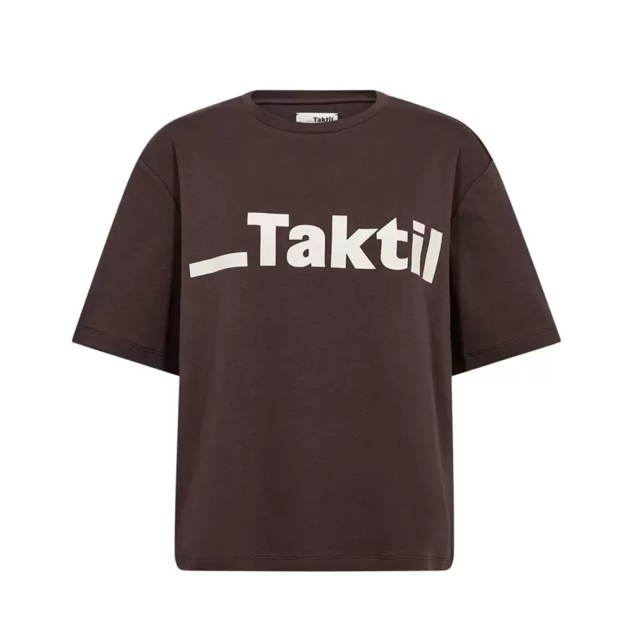 Atelier TAKTIL - Paris Logo Tee, Espresso Brown