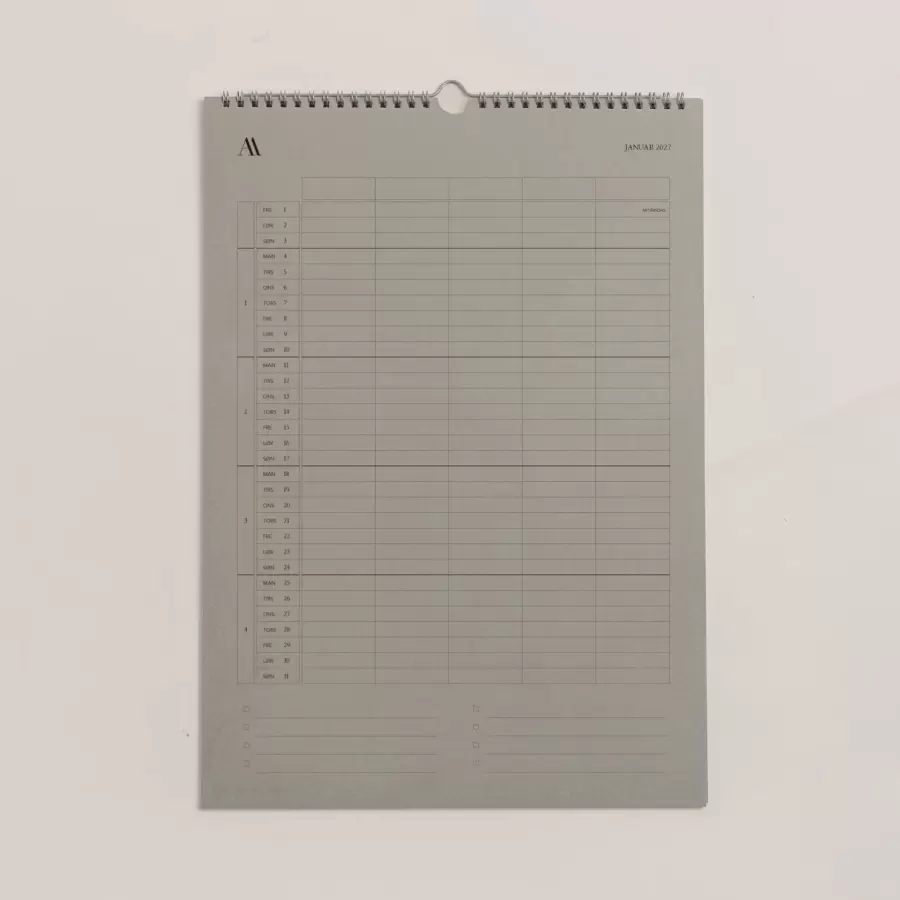 Atelier Aarhus - Vægkalender 2027