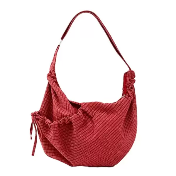 By Stær - Nynne bumbag, vinrød stribe By Stær - Nynne bumbag, vinrød stribe