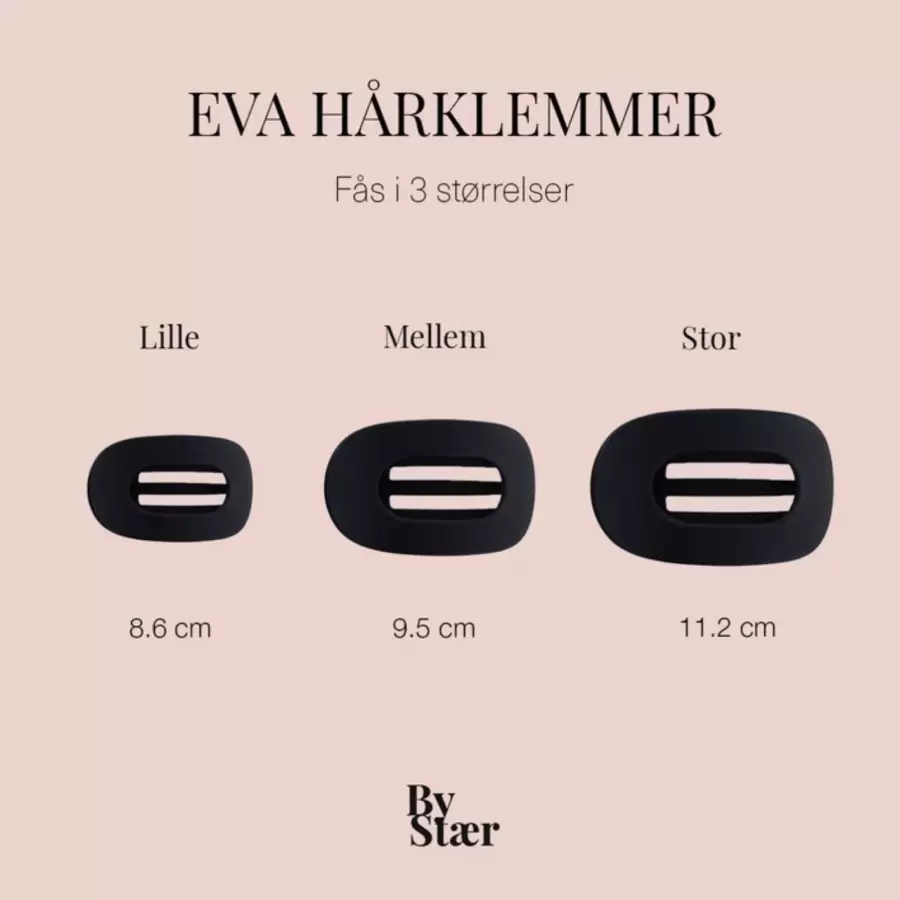 By Stær - Eva Hårklemme Lille, Mat Beige