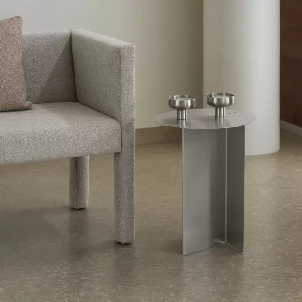 Blomus - Sidebord Oru, Rustfrit Stål Ø:35