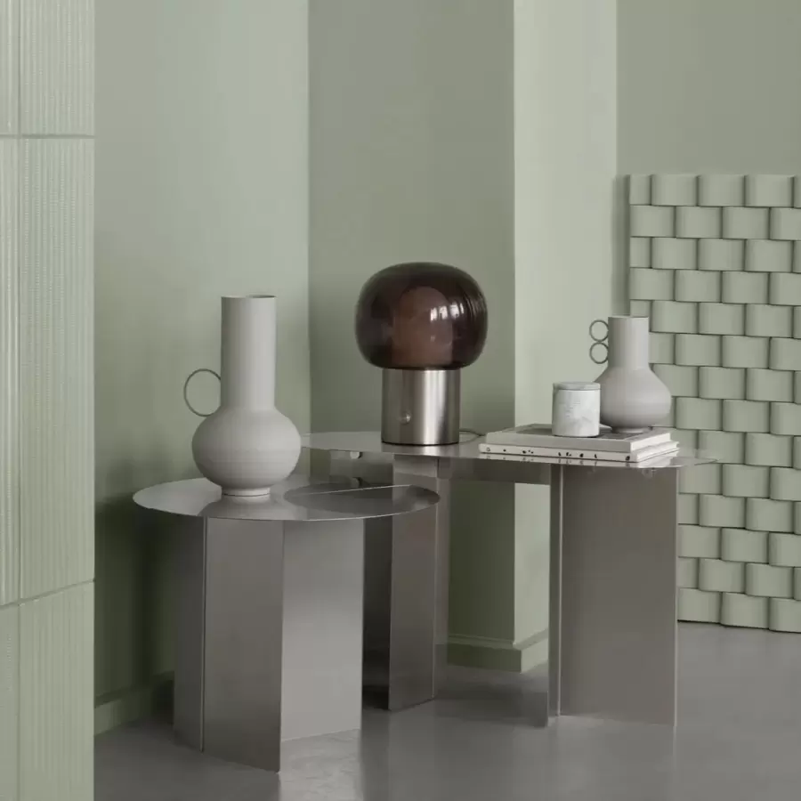 Blomus - Sidebord Oru, Mat Rustfrit Stål Ø:50