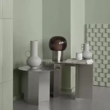 Blomus - Sidebord Oru rustfrit stål Ø 50 cm.