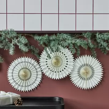 House Doctor - 3 Juleornamenter Stelle, Offwhite Ø:30