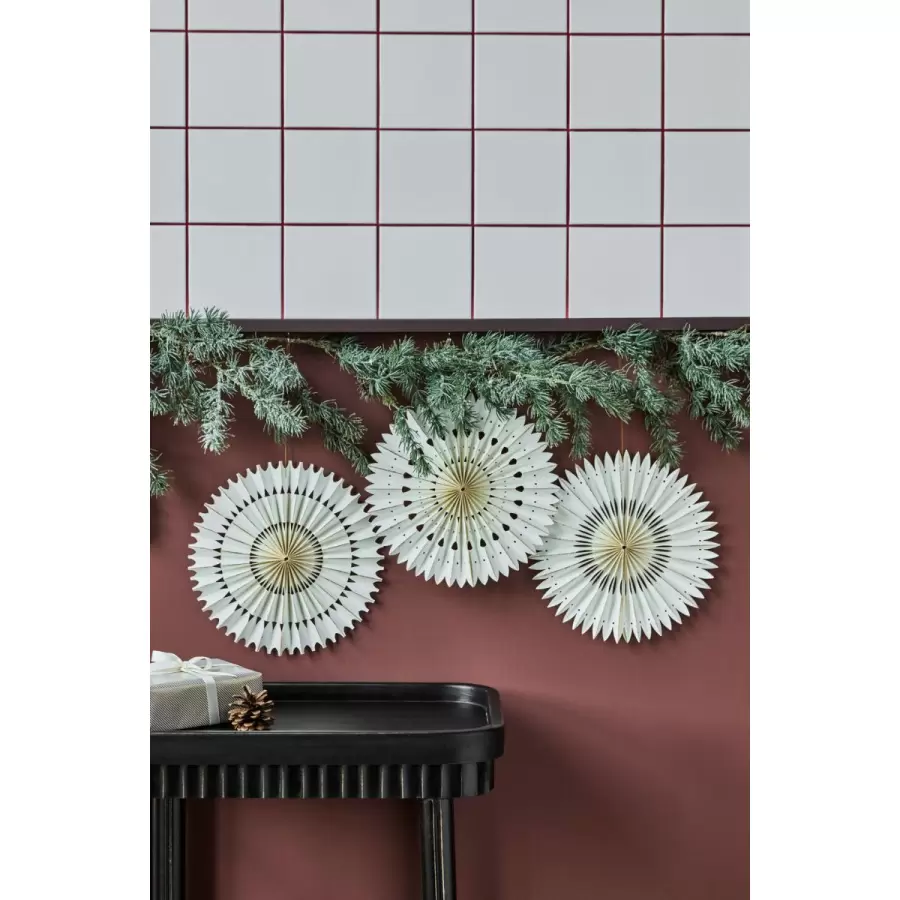 House Doctor - 3 Juleornamenter Stelle, Offwhite Ø:30
