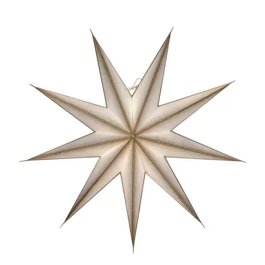 House Doctor - Stjerne 9-benet, Offwhite/Champagne Ø:60