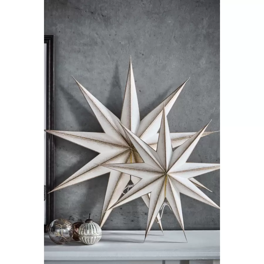 House Doctor - Stjerne 9-benet, Offwhite/Champagne Ø:45
