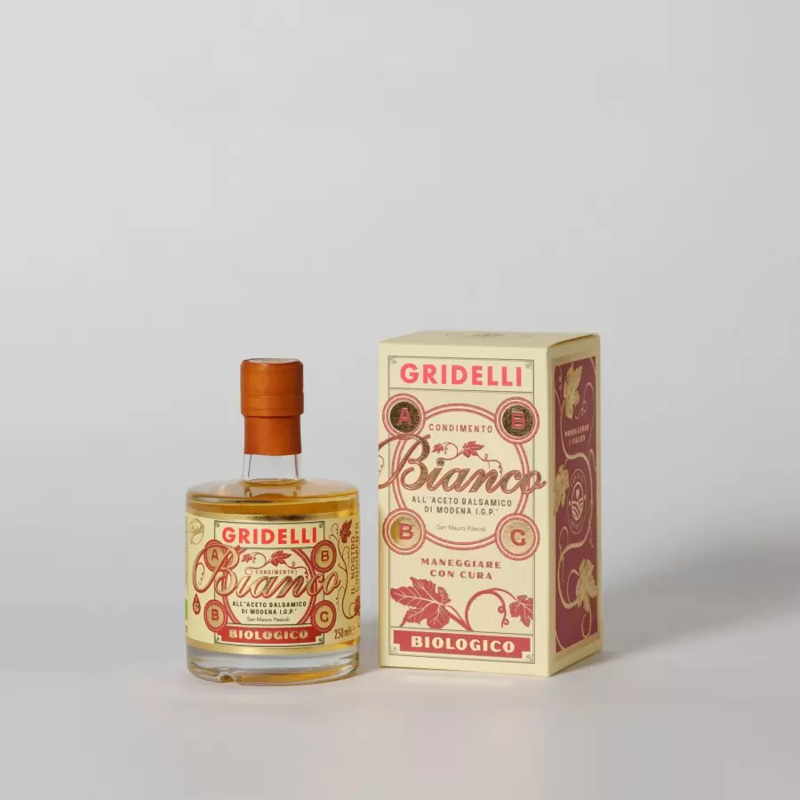 Gridelli - Aceto Balsamico Bianco Øko., 250 ml.
