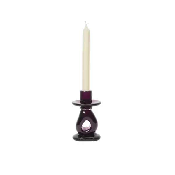 Ferm Living - Lysestage Damo Ø:9*16, Dark Grape Ferm Living - Lysestage Damo Ø:9*16, Dark Grape