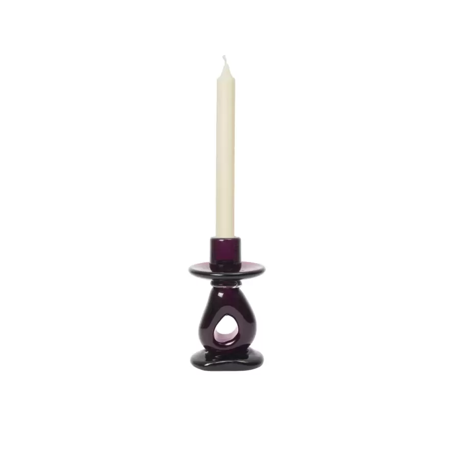 Ferm Living - Lysestage Damo Ø:9*16, Dark Grape 