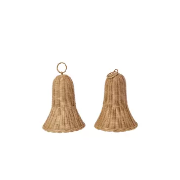Ferm Living - Flettet klokke - Sæt m. 2 - Natural Ferm Living - Flettet klokke - Sæt m. 2 - Natural