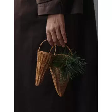 Ferm Living - Flettet kegle - set m. 2 - Natural