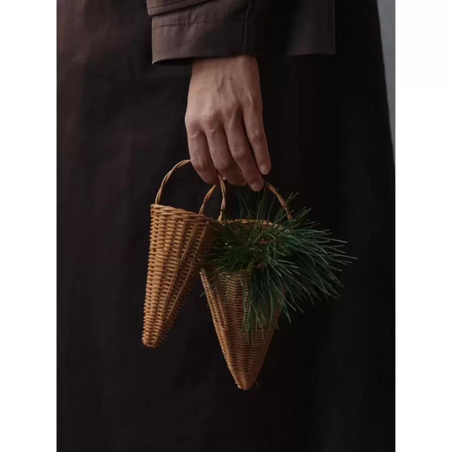 Ferm Living - Flettet kegle - set m. 2 - Natural