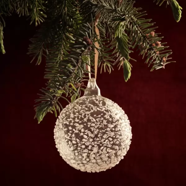 Ferm Living - 3 Glaskugler Flurry Large, Hvid Ø:10 Ferm Living - 3 Glaskugler Flurry Large, Hvid Ø:10