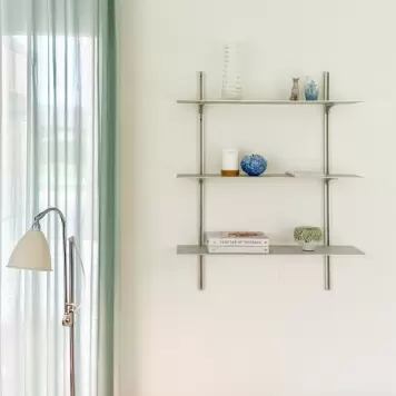 Detra - The Original Shelving System  - Reol Alu  3 hylder
