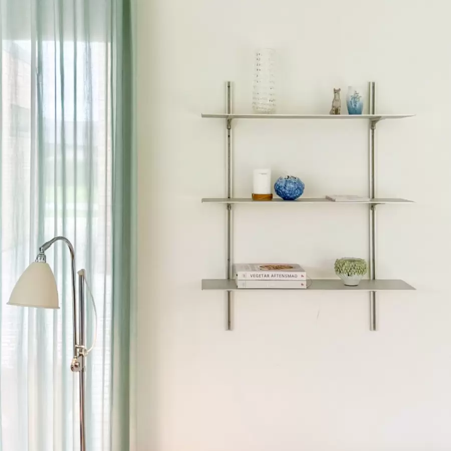 Detra - The Original Shelving System  - Reol Alu  3 hylder