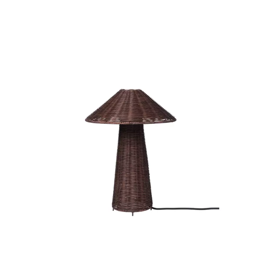 Ferm Living - Bordlampe Dou, Mørkebrun
