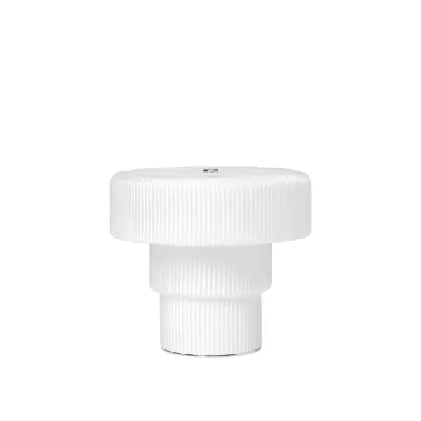 Ferm Living - Ripple Bærbar Lampe Large, Hvid