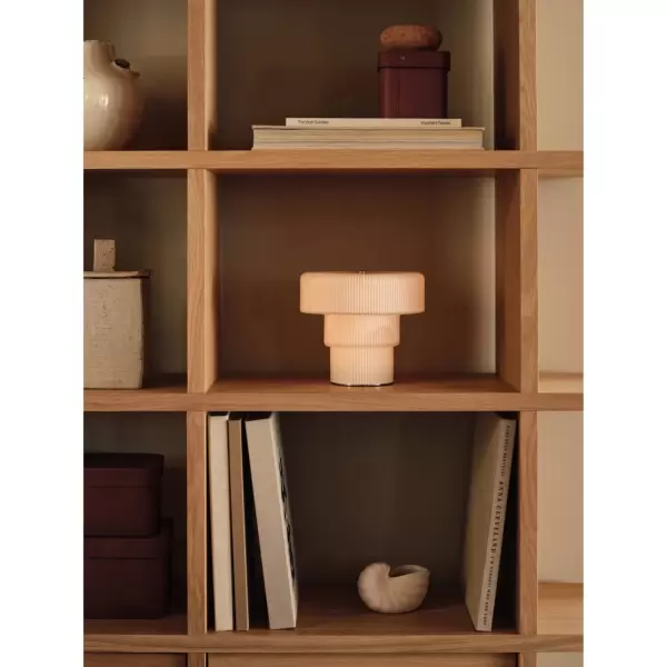 Ferm Living - Ripple Portable bærbar Lampe Stor - Hvid