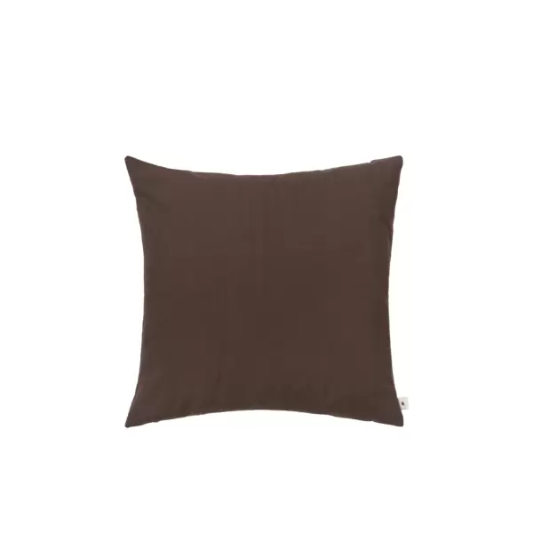 Ferm Living - Pudebetræk Sen, Dark Chocolate 50*50 (uden inderpude)