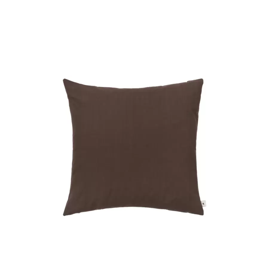Ferm Living - Pudebetræk Sen, Dark Chocolate 50*50 (uden inderpude)