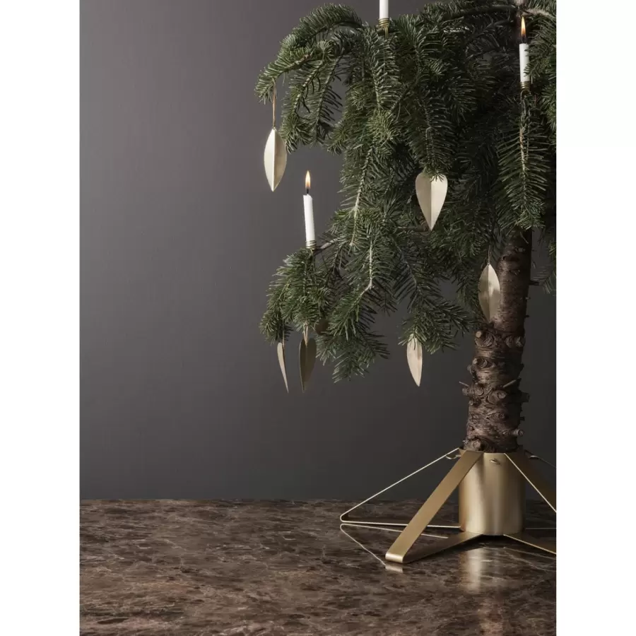 Ferm Living - Juletræsfod, Messingfinish