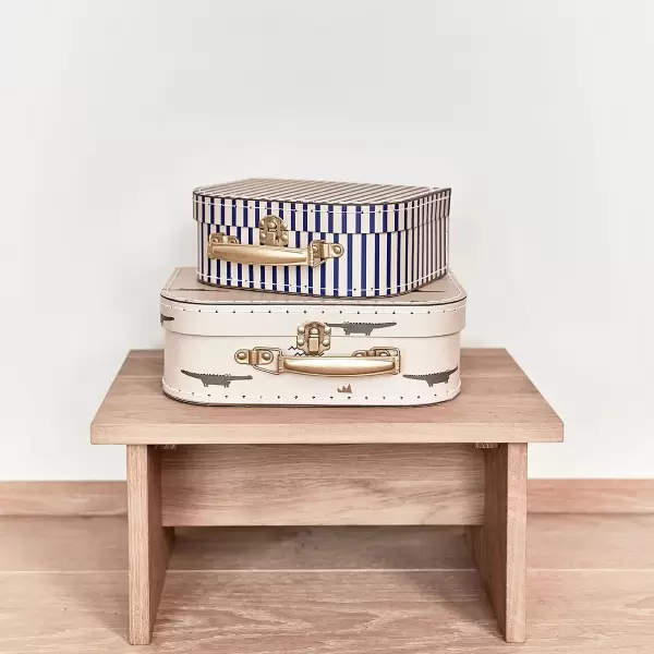 OYOY Living Design - 2 Mini Kufferter, Krokodille & Stribe