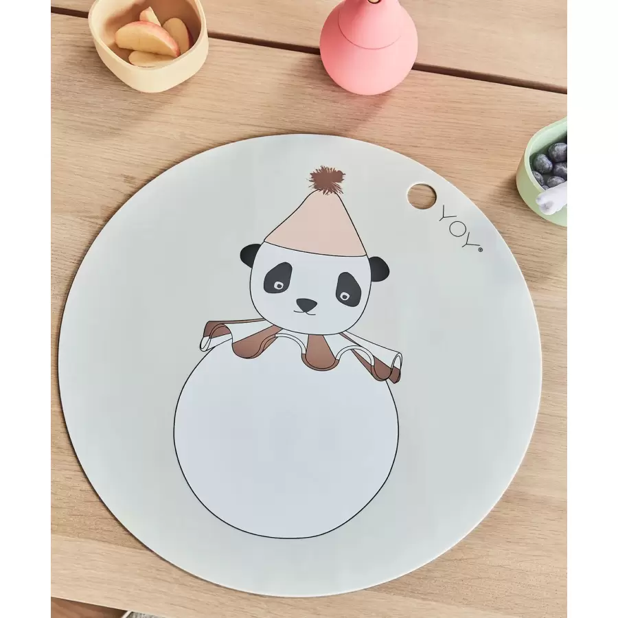 OYOY Living Design - Dækkeserviet, Panda Pompon