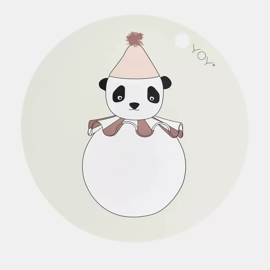 OYOY Living Design - Dækkeserviet, Panda Pompon