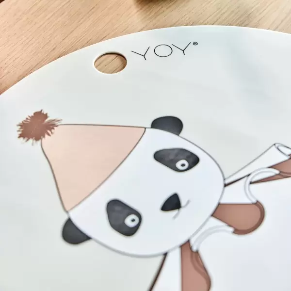 OYOY Living Design - Dækkeserviet, Panda Pompon OYOY Living Design - Dækkeserviet, Panda Pompon